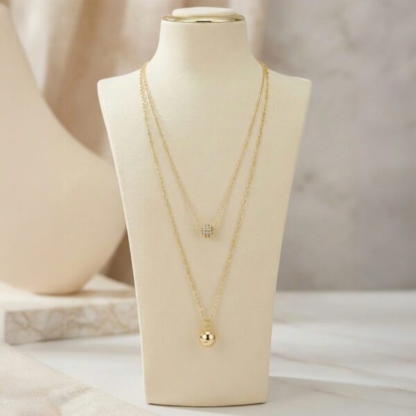 Collar dorado Lumina