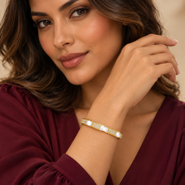 Pulsera dorada Ópalo de ZYRAL - foto 2