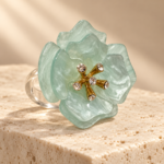 Anillo Flor Amélie en Acrílico con Circones de ZYRAL - foto 5