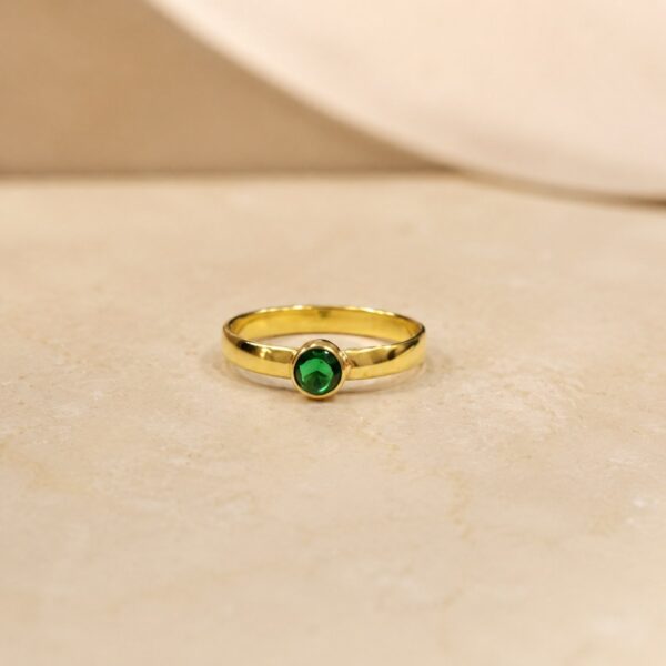 Anillo Halo Dorado