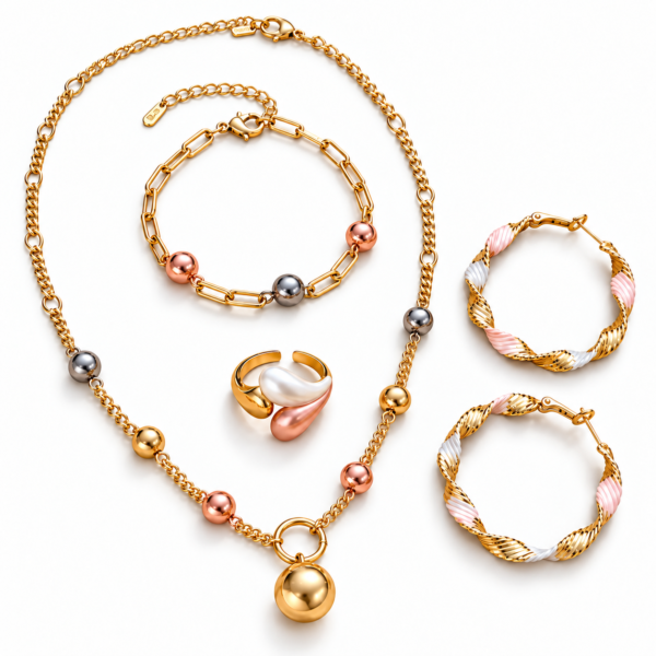 Set TrÃ­o de Luz de ZYRAL en color dorado, oro rosa y plateado - foto 6