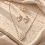 Set CorazÃ³n Eterno de ZYRAL en color dorado