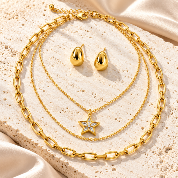 Set Dorado Estrella Celeste de ZYRAL