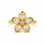 Anillo dorado Vera de ZYRAL