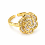 Anillo dorado Clara de ZYRAL
