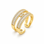 Anillo dorado Capri de ZYRAL