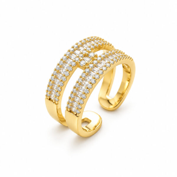 Anillo dorado Capri de ZYRAL