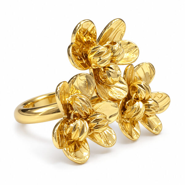 Anillo dorado Nerea de ZYRAL