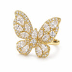 Anillo dorado Paloma de ZYRAL