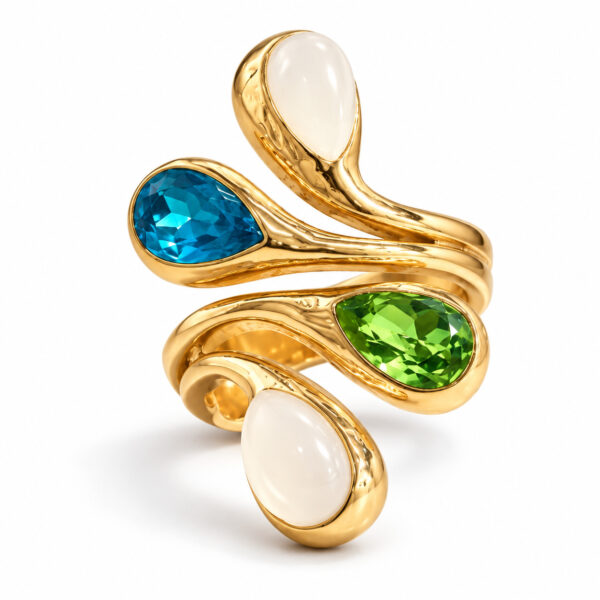 Anillo dorado Duna de ZYRAL