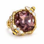 Anillo dorado Vela de ZYRAL