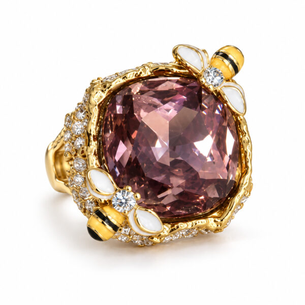Anillo dorado Vela de ZYRAL