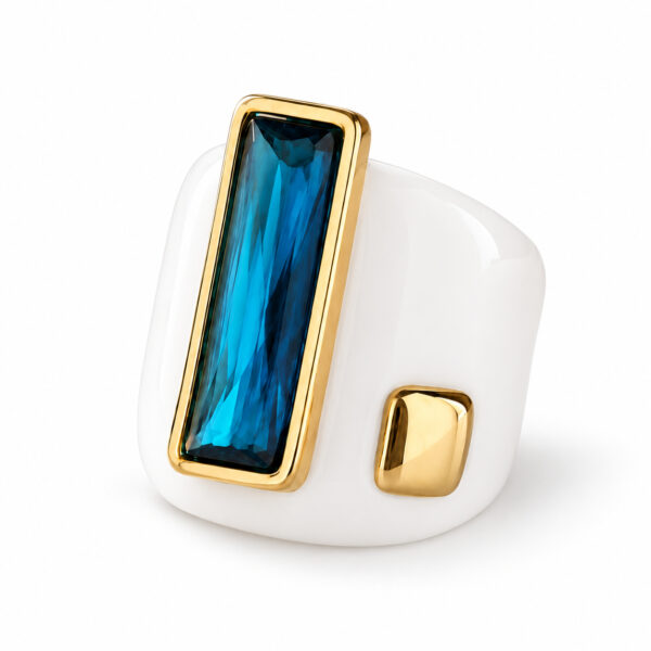 Anillo plateado Ayla de ZYRAL