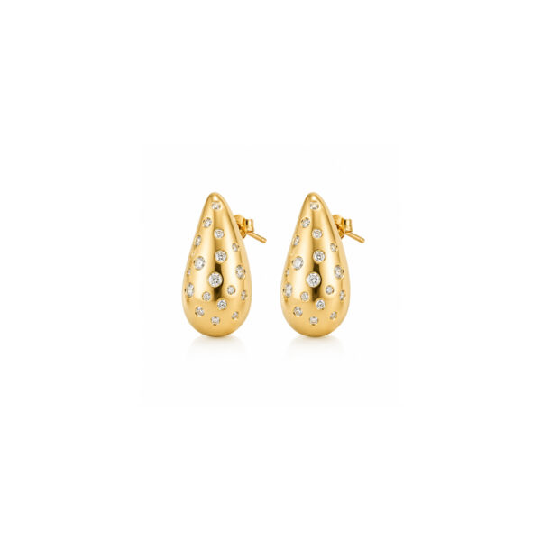 Aretes dorados Nara de ZYRAL