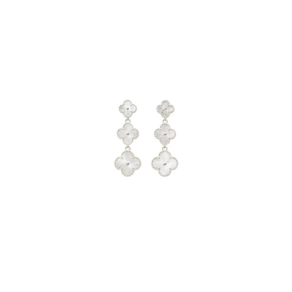 Aretes Plateados Martina de ZYRAL