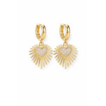 Aretes dorados Gardenia de ZYRAL