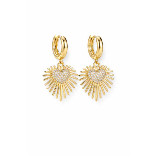 Aretes dorados Gardenia de ZYRAL