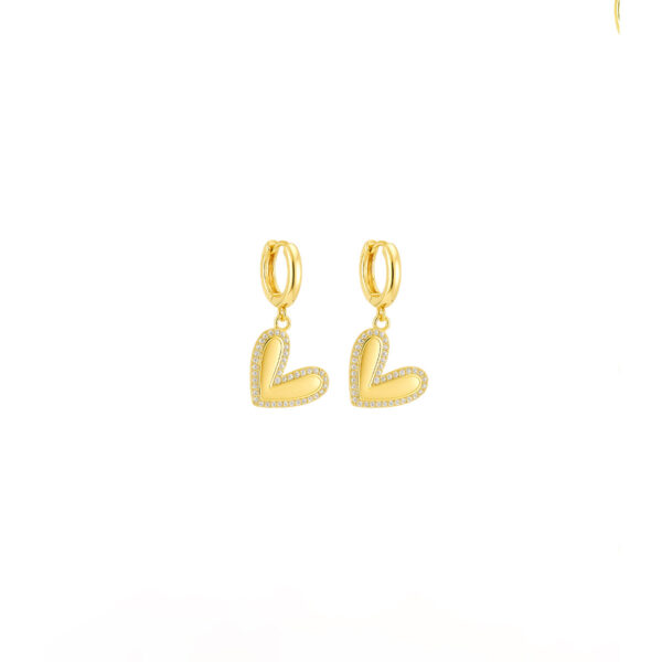 Aretes dorados Violeta de ZYRAL