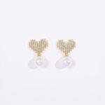 Aretes dorados Ópalo de ZYRAL