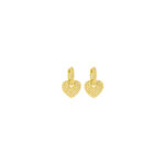 Aretes dorados Corazón Destello de ZYRAL