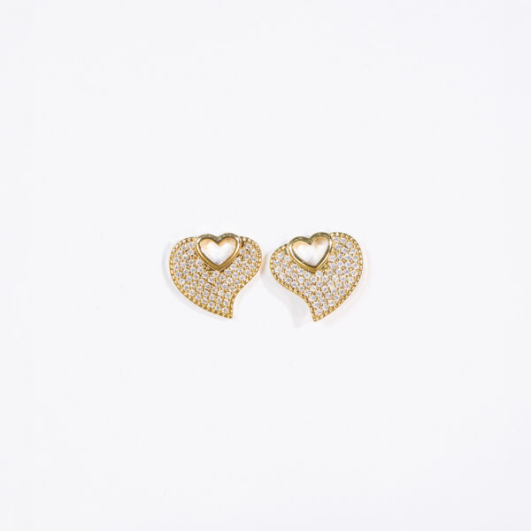 Aretes dorados Évora de ZYRAL