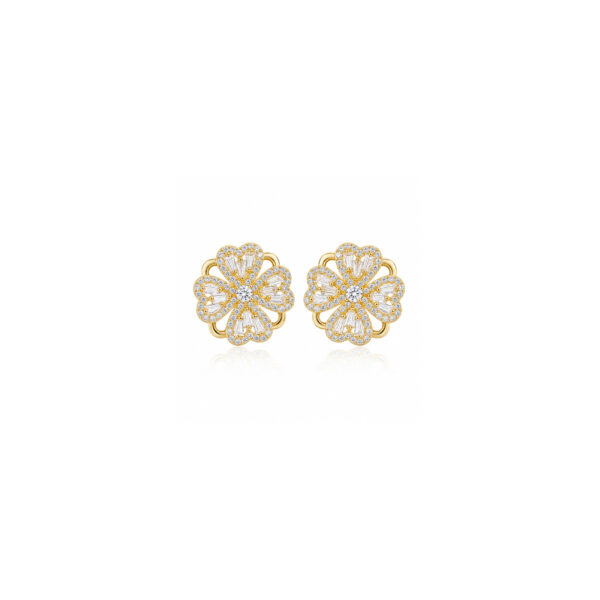 Aretes dorados Flora de ZYRAL