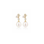 Aretes Dorados Perla Lumé de ZYRAL