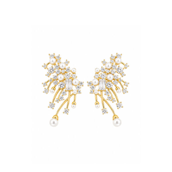 Aretes dorados Aurora de ZYRAL
