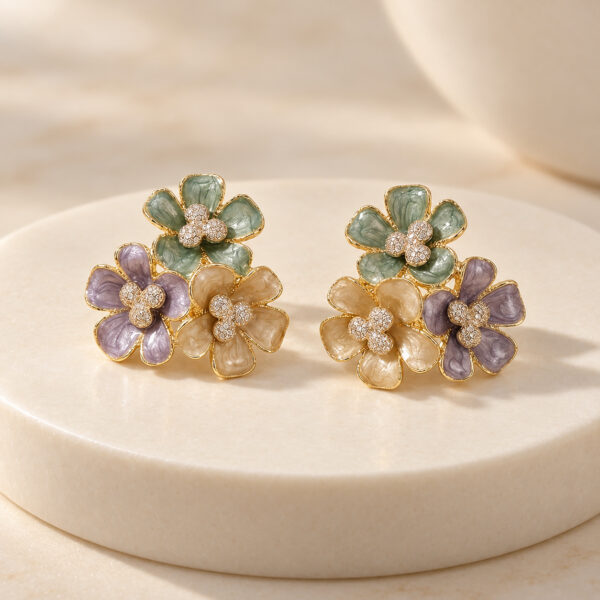 Aretes dorados Mía de ZYRAL