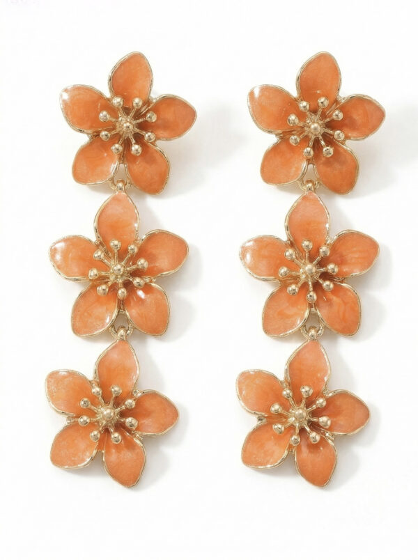Aretes dorados Dalia de ZYRAL