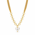 Collar dorado Nerea - fondo blanco
