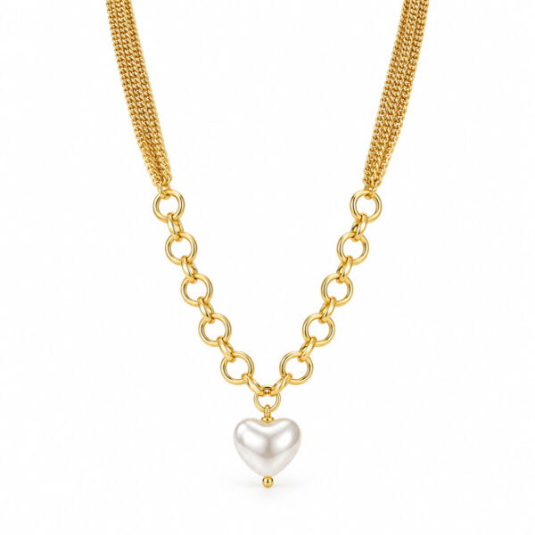 Collar dorado Nerea - fondo blanco