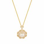 Collar dorado Martina - fondo blanco