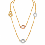 Collar dorado Amapola - fondo blanco