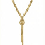Collar dorado Vera - fondo blanco