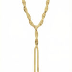 Collar dorado Clara - fondo blanco