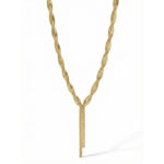 Collar dorado Bianca - fondo blanco