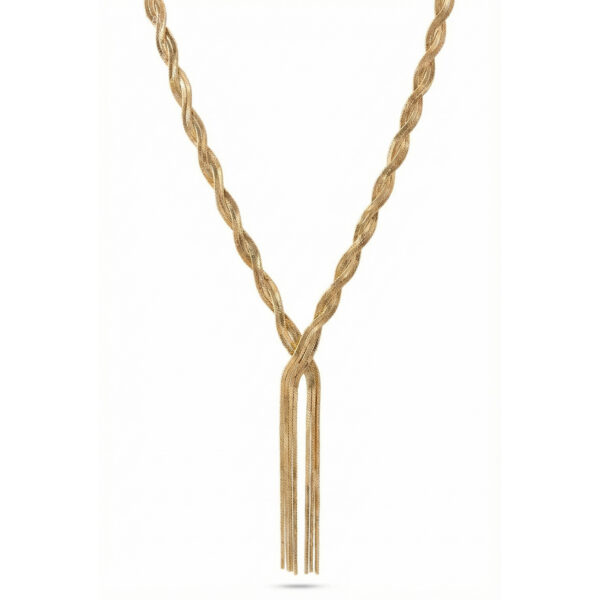 Collar dorado Renata - fondo blanco