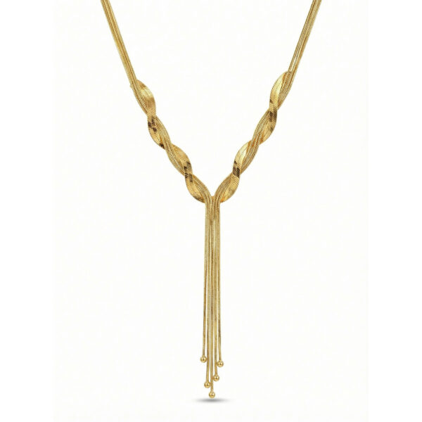 Collar dorado Isadora - fondo blanco