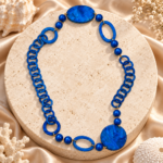 Collar Elda Azul - ambientada