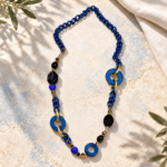 Collar Rocío Azul - ambientada