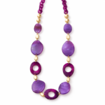 Collar morado Aster - fondo blanco