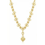 Collar dorado Azalea - fondo blanco