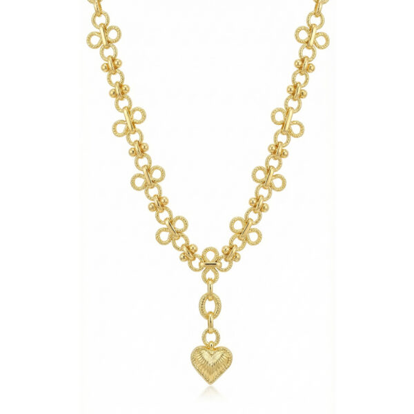 Collar dorado Azalea - fondo blanco