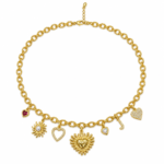 Collar dorado Perla - fondo blanco