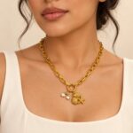 Collar dorado Ámbar - modelo