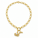 Collar dorado Prisma - fondo blanco