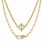 Collar dorado Halo - fondo blanco