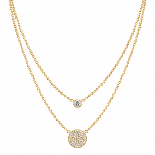 Collar dorado Estela - fondo blanco