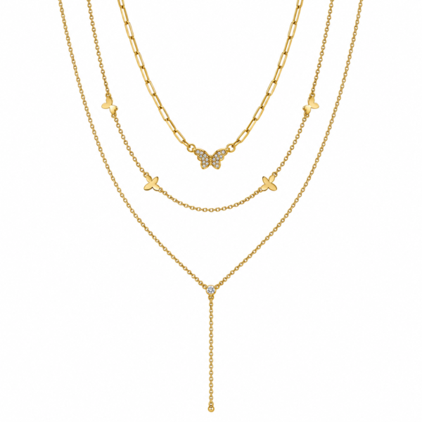 Collar dorado Solaria - fondo blanco